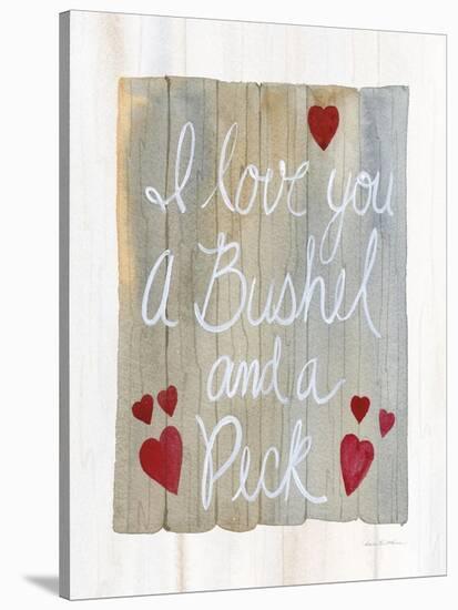 Rustic Valentine Bushel and a Peck-Kathleen Parr McKenna-Stretched Canvas