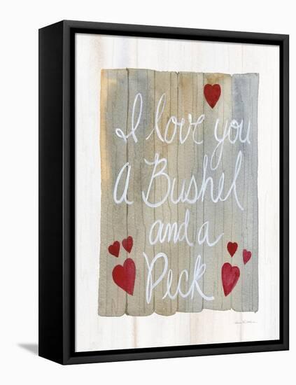 Rustic Valentine Bushel and a Peck-Kathleen Parr McKenna-Framed Stretched Canvas