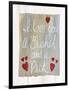 Rustic Valentine Bushel and a Peck-Kathleen Parr McKenna-Framed Art Print