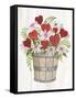 Rustic Valentine Bushel Basket-Kathleen Parr McKenna-Framed Stretched Canvas