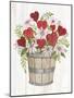 Rustic Valentine Bushel Basket-Kathleen Parr McKenna-Mounted Art Print