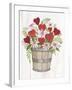 Rustic Valentine Bushel Basket-Kathleen Parr McKenna-Framed Art Print