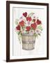 Rustic Valentine Bushel Basket-Kathleen Parr McKenna-Framed Art Print