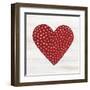 Rustic Valentine Heart I-Kathleen Parr McKenna-Framed Art Print