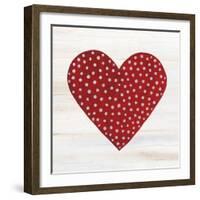 Rustic Valentine Heart I-Kathleen Parr McKenna-Framed Art Print