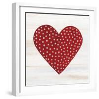 Rustic Valentine Heart I-Kathleen Parr McKenna-Framed Art Print