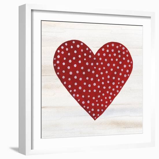 Rustic Valentine Heart I-Kathleen Parr McKenna-Framed Art Print