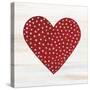 Rustic Valentine Heart I-Kathleen Parr McKenna-Stretched Canvas