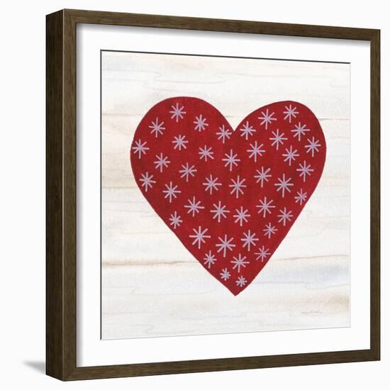 Rustic Valentine Heart II-Kathleen Parr McKenna-Framed Art Print