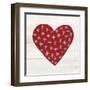 Rustic Valentine Heart II-Kathleen Parr McKenna-Framed Art Print