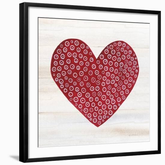 Rustic Valentine Heart III-Kathleen Parr McKenna-Framed Art Print