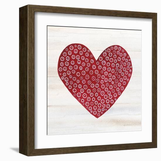 Rustic Valentine Heart III-Kathleen Parr McKenna-Framed Art Print