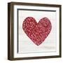 Rustic Valentine Heart III-Kathleen Parr McKenna-Framed Art Print