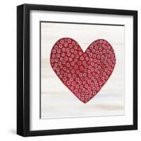 Rustic Valentine Heart III-Kathleen Parr McKenna-Framed Art Print