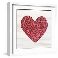 Rustic Valentine Heart III-Kathleen Parr McKenna-Framed Art Print