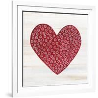 Rustic Valentine Heart III-Kathleen Parr McKenna-Framed Art Print