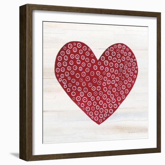 Rustic Valentine Heart III-Kathleen Parr McKenna-Framed Art Print