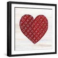 Rustic Valentine Heart IV-Kathleen Parr McKenna-Framed Art Print