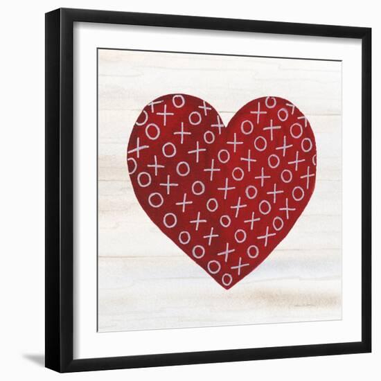 Rustic Valentine Heart IV-Kathleen Parr McKenna-Framed Art Print