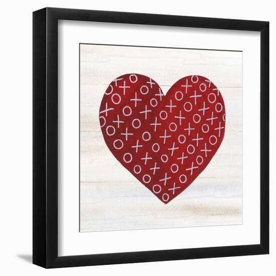 Rustic Valentine Heart IV-Kathleen Parr McKenna-Framed Art Print