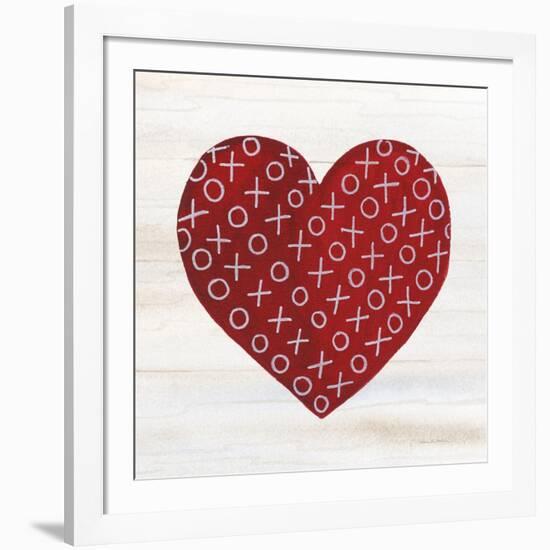 Rustic Valentine Heart IV-Kathleen Parr McKenna-Framed Art Print