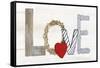 Rustic Valentine Love-Kathleen Parr McKenna-Framed Stretched Canvas