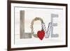 Rustic Valentine Love-Kathleen Parr McKenna-Framed Art Print