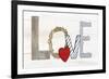 Rustic Valentine Love-Kathleen Parr McKenna-Framed Art Print