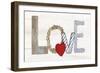 Rustic Valentine Love-Kathleen Parr McKenna-Framed Art Print