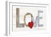 Rustic Valentine Love-Kathleen Parr McKenna-Framed Art Print