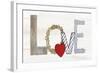 Rustic Valentine Love-Kathleen Parr McKenna-Framed Art Print