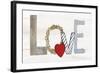 Rustic Valentine Love-Kathleen Parr McKenna-Framed Art Print