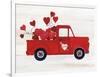 Rustic Valentine Truck-Kathleen Parr McKenna-Framed Art Print