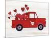 Rustic Valentine Truck-Kathleen Parr McKenna-Mounted Art Print