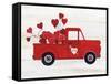 Rustic Valentine Truck-Kathleen Parr McKenna-Framed Stretched Canvas