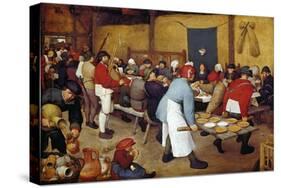 Rustic Wedding, about 1568-Pieter Bruegel the Elder-Stretched Canvas