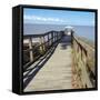 Rustic Wooden Fishing and Swimming Pier-forestpath-Framed Stretched Canvas