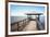 Rustic Wooden Fishing and Swimming Pier-forestpath-Framed Photographic Print