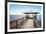 Rustic Wooden Fishing and Swimming Pier-forestpath-Framed Photographic Print