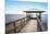 Rustic Wooden Fishing and Swimming Pier-forestpath-Mounted Photographic Print