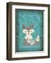 Rustic Woodland Foxes-Teresa Woo-Framed Art Print