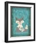 Rustic Woodland Foxes-Teresa Woo-Framed Art Print