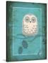 Rustic Woodland Owl-Teresa Woo-Stretched Canvas