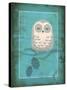 Rustic Woodland Owl-Teresa Woo-Stretched Canvas