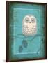 Rustic Woodland Owl-Teresa Woo-Framed Art Print