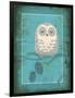 Rustic Woodland Owl-Teresa Woo-Framed Art Print