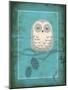 Rustic Woodland Owl-Teresa Woo-Mounted Art Print