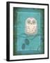 Rustic Woodland Owl-Teresa Woo-Framed Art Print