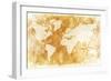 Rustic World Map-duallogic-Framed Premium Giclee Print