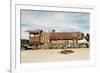 Rusting Locomotive at Train Graveyard, Uyuni, Bolivia, South America-Mark Chivers-Framed Photographic Print